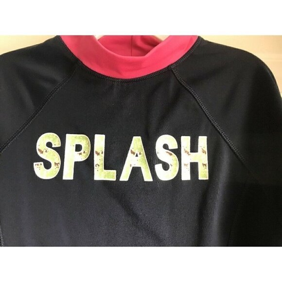 Land's End Splash Blue Rashguard Swim 7/8 - Picture 2 of 4